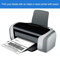 L LIKED 500 Sheets Matte Sticker Paper Full-Sheet 8.5″ x 11″｜500