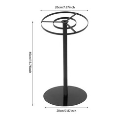 4Pcs 40cm Wedding Flower Stands,Black Metal Flower Stand for Table Centerpieces