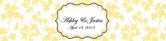 Spring Yellow Wedding anniversary Engagement Party Water Bottle Labels