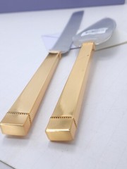Vera Wang Wedgwood Love Knots Gold Cake Knife & Server Set