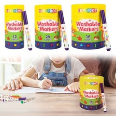 12/24/36 Color Washable Markers for Kid Adult Art Drawing DIY Scrapbooking