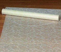 Wedding Aisle Runner Marriage Ceremony White Bridal Carpet Hearts Design 100-Ft