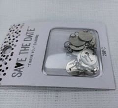Darice Save The Date Thank You Charms For Wedding Favors 20 Pieces New