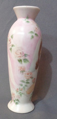 Vintage Bride Wedding Vase Hand Painted Artist Signed Porcelain Fine China 6.5″