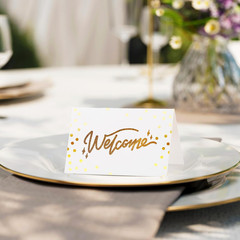 50Pcs Place Cards for Table Setting, 4.49×3.54 Inches Name Cards for Table Setti