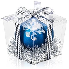 Box Clear Food Grade PET Party Favor Boxes Pre-Folded Cubes 25 units 3×3.5×3 in
