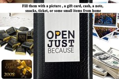 Open When Envelopes for College Student, 5.5 inches x 8 inches, Black