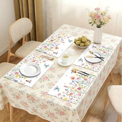 50 Pcs Flower Paper Placemats, 11×16 Inch Summer Floral Bird flower bird