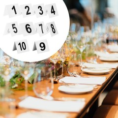 10Pcs Table Numbers, 1-10 Double Side