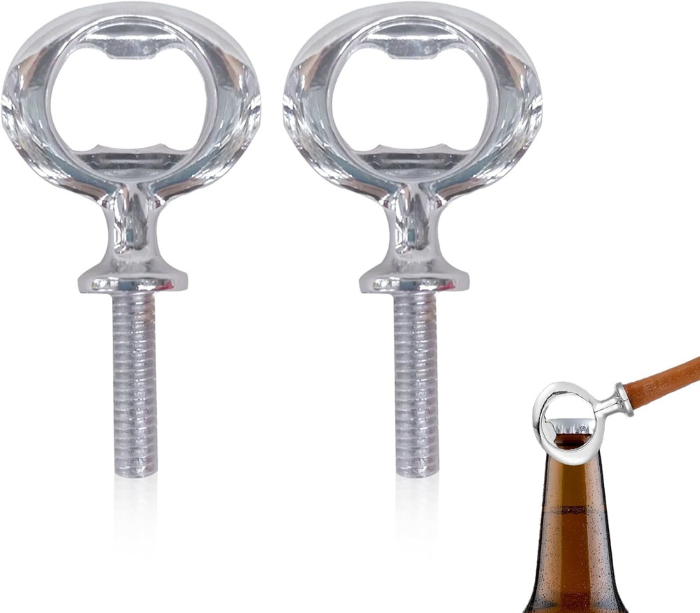 2PCS Bottle Opener Insert for Wood Metal Blank Kits for Projects DIY Bottle Open