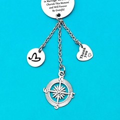 Wedding Officiant Gifts Hanging Ornament Car Rear View Mirror Hanging for Wed…