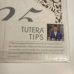 DT By David Tutera Table Number Cards 1-25 Sz 4×6 Wedding 25 Piece Die Cut New