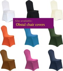 Obstal Spandex Chair Buckles for Wedding – 10 Pcs Sashes Bows Silver