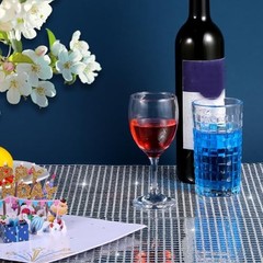 2 Pcs Glitter Disco Table Runner 12×71 Inch Disco Table Cloth Sequin Table