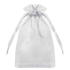 50Pcs Pink Organza Drawstring Jewelry Small Bag for Earring Favor Wrapping Packi