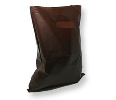 12×15″ 2.5 Mil, 4 Colors Frosted Plastic Merchandise Gift Bags Handles Combo!