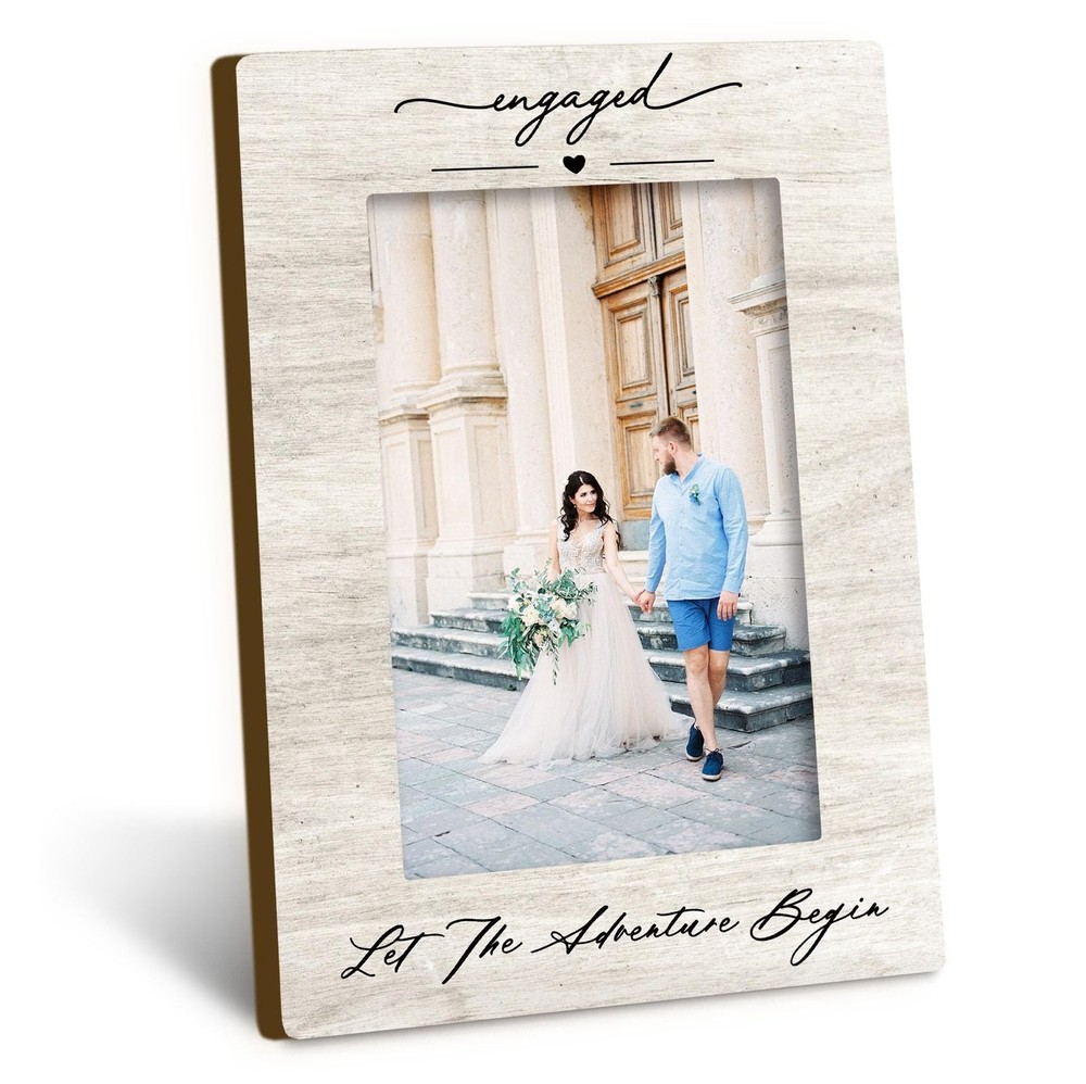 Wedding 4×6 Picture Frame, Engagement Photo Frames, Wedding Gifts for Wife Hu…
