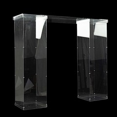 46″ x 12″ CLEAR Plexiglass Connector Plate for Rectangular Pedestal STANDS Party