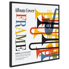 Americanflat 12.5×12.5 Album Frame with Plexiglass – Set of 2 – Record Album …