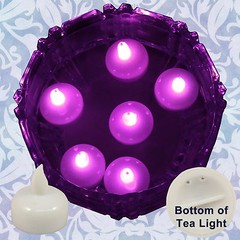 FREESH 18X Waterproof LED Floating Tealight Flameless Candle Wedding Party Pink