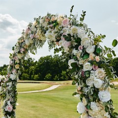 Wedding Party Arch Outdoor Garden Backdrop Stand Arbor Bridal Festival Decor USA