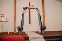 wedding aisle decorations and Pillow/ Flower Girl Basket