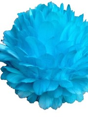 Centerpiece Feather Ball Large Wedding Ball Kissing Ball 16 inches Turquoise USA