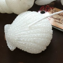 Hallmark Seashells Tea light Candles Beach Seaside Villa 5 White Shells Lot Set