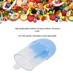 12Pcs Ice Cream Shape Candy Box Plastic Candy Case Container Wedding Supplies Bl