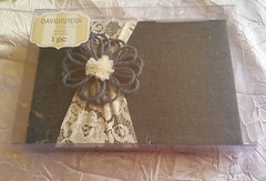 David Tutera Denim Lace Guest Book