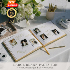 ZICOTO Beautiful Wedding Guest Book for Your Reception – Simply Sage