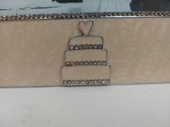 Russ 5 x 7 photo frame wedding beige silver
