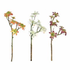 Set of 3 18″ tall Assorted Faux Succulent Picks Sprays Stems Wedding Decorations