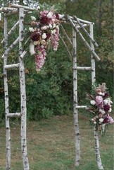 Cuckan FINDYOU Rustic Wedding Set Sage Green Runner, White Tablecloth, Floral