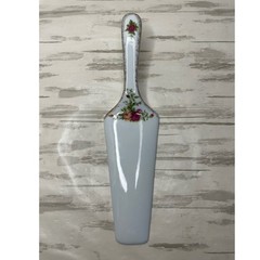 Royal Albert Old Country Roses Fine China Cake Pie Server Gold Trim Floral