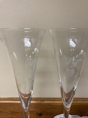 New Colony Forever Toasting Flutes Goblets Crystal Champagne Wedding