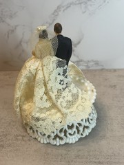 Vtg 1940s 1950s Wedding Cake Topper