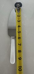 Vintage Sheffield England Cake Knife & Server Set White Pearl Handle Wedding