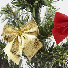 12 Pcs Golden/Red/Solver Decorative Bows Wedding Party Birthday Market Decor