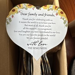100 Piece Wedding Fans Handheld Sunflower