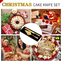 Vintage Wedding Cake Knife and Server Set, Stainless Steel Cake Pie Pastry Cutti