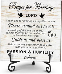 Prayer for Marriage Wedding Sign Marriage Blessing Gifts for Wedding Couples Val