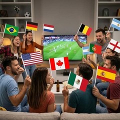 International Cup Flags, International Cup Decorations, 48 Countries