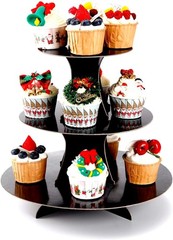Elegant 3-Tier Cupcake Stand – Sturdy, Anti-Slip, Ideal for Any Celebration