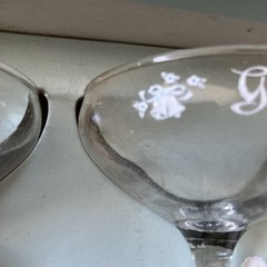 Vintage Wedding Bride Groom Toast Goblets Set Box Treasure Masters 1973 USA Made
