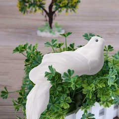 Artificial Doves Bird Garden Indoors 2pcs Decor Feather Lover Ornament