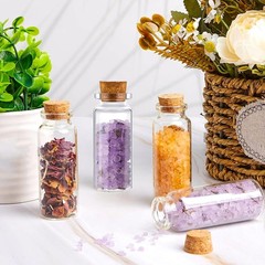 YTZOOLL 12Pcs/Set 30ml Glass Bottles Cork Stoppers DIY Decoration 30ml-12pcs