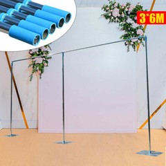 10x20ft Wedding Party Backdrop Stand Pipe Kit Telescopic Rack Stainless Steel