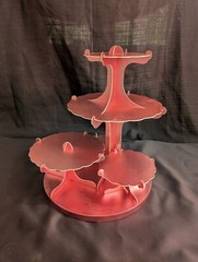 13-in tall 5 Tier Rose Gold Pink Cardboard Cupcake Stand Set Wedding/Tea Party