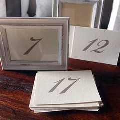 David Tutera Table Numbers 1-25 Horizontal or Vertical Display / Dual Sided -NEW